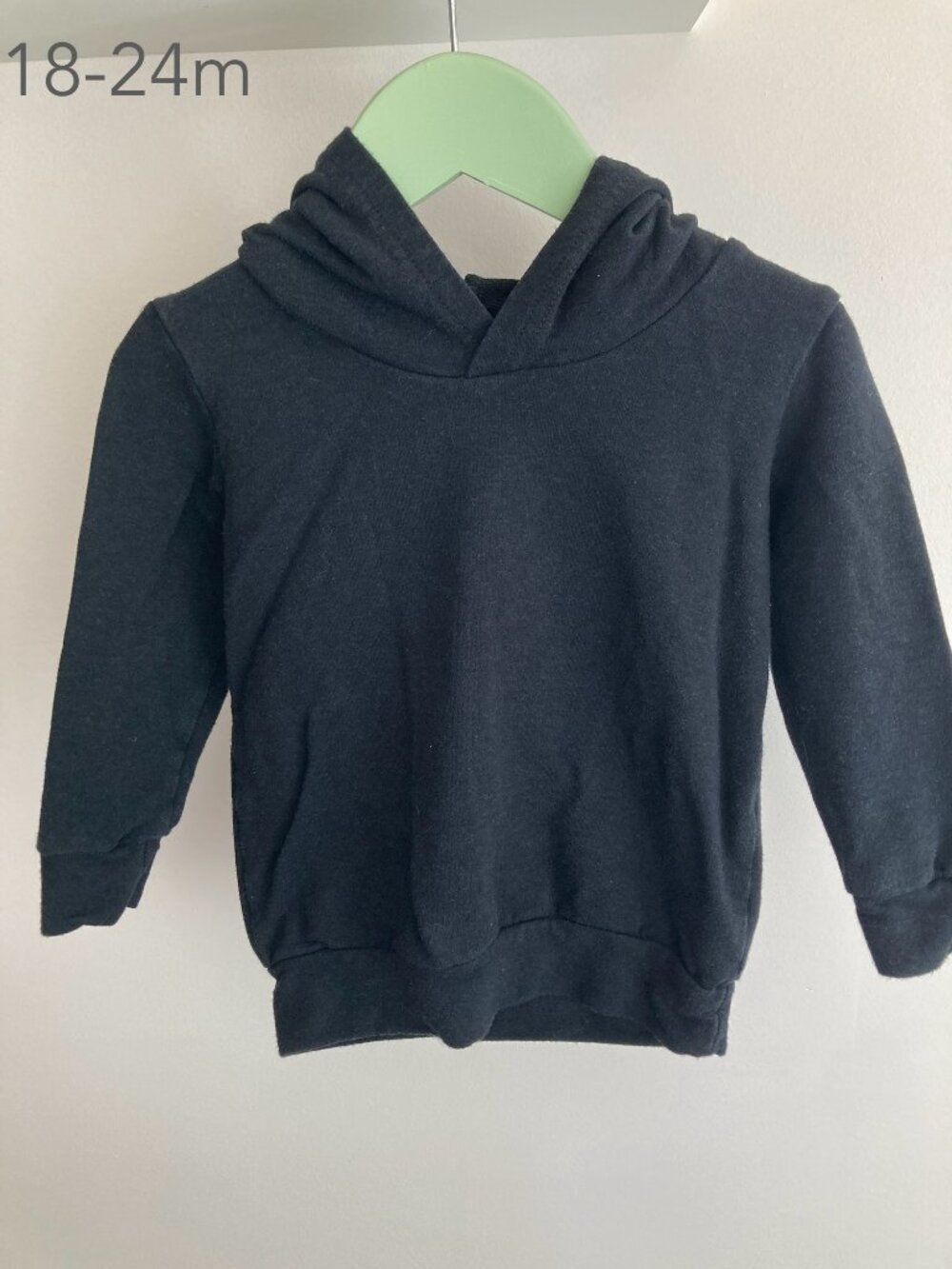 💙2/$25 Jax & Lennon 18-24 Months Toddler Black Thin Light Pull Over Hoodie